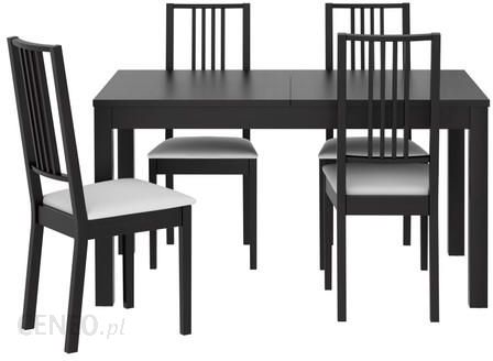 Ikea Bjursta Borje Stół + Krzesła Brązowoczarny Gobo 498.929.28 - Opinie i atrakcyjne ceny na