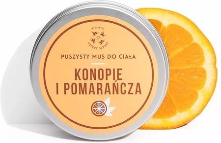 Mydlarnia Cztery Szpaki Mus Do Ciała - Konopie I Pomarańcza 150ml