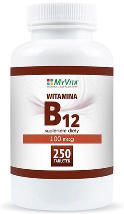 Myvita Witamina B12 250 tabl. Cyjanokobalamina 