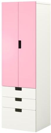 IKEA STUVA Kombinacjaowa z drzw/szuf biały różowy 198.737.33