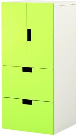 IKEA STUVA Kombinacjaowa z drzw/szuf biały zielony 498.766.69