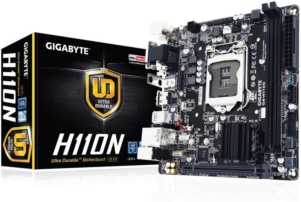 Gigabyte ga h110n подключение