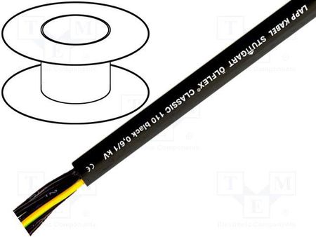 Lapp Kabel linka Cu 5x6mm2 czarny PVC OLFLEX CLASSIC 110 BLACK [1120367]
