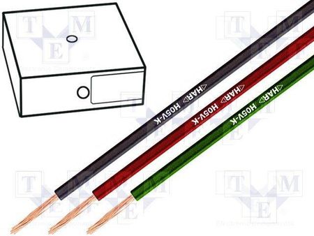 Lapp Kabel H05V-K linka Cu 0,5mm2 ciemnoniebiesko-biały PVC 100m [4510921]