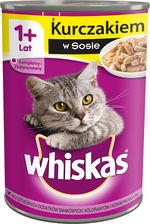 Zdjęcie Whiskas 1+ Lat Z Kurczakiem W Sosie Karma Dla Kota Puszka 400g - Warszawa