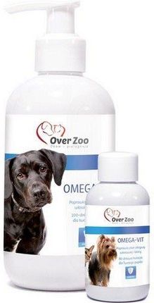 Over Zoo Omega-Vit 250ml Suplement diety - poprawa sierści i skóry