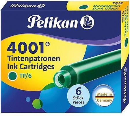 Pelikan Naboje Krótkie Tp 6Szt C.Zielone (Pe300087)