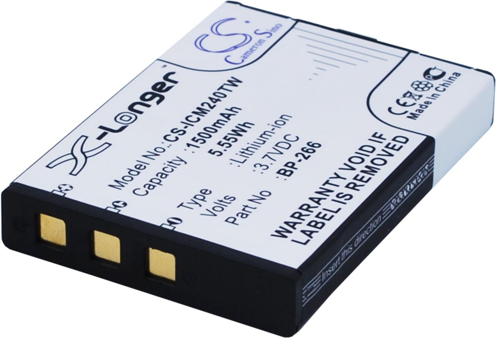 Cameron Sino Ersatzakku 1500mAh Für AEE S70 Und Andere Actioncams – Li-Ion, 3,7V, 5,55Wh