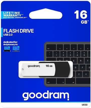 GOODRAM 16GB UCO2 BLACK&WHITE USB 2.0 (UCO2-0160KWR11)
