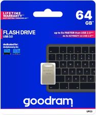 Zdjęcie GOODRAM 64GB UPO3 SILVER USB 3.0 (UPO3-0640S0R11) - Wałbrzych