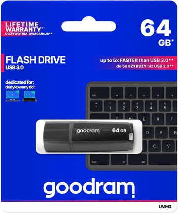 GOODRAM 64GB UMM3 BLACK USB 3.0 (UMM3-0640K0R11)