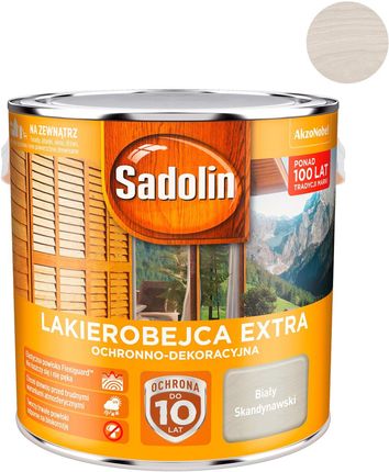 Sadolin Extra Lakierobejca Biały Skandynawski 2,5L