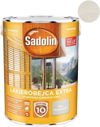 Sadolin Extra Lakierobejca Biały Skandynawski 5L