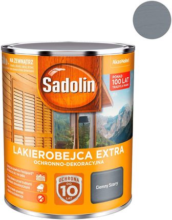 Sadolin Extra Lakierobejca Ciemny Szary 0,75L