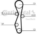 CONTITECH Pompa wodna + zestaw paska rozrządu - CT1091WP1
