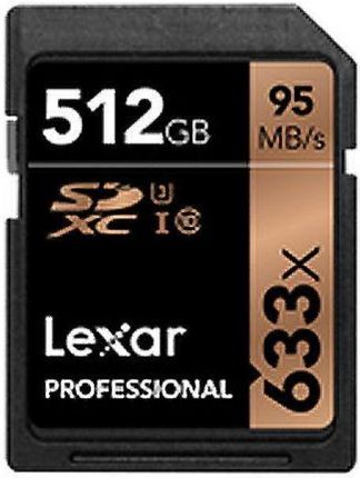 Lexar Professional SDXC 512GB 633x Class 10 (LSD512CBEU633)