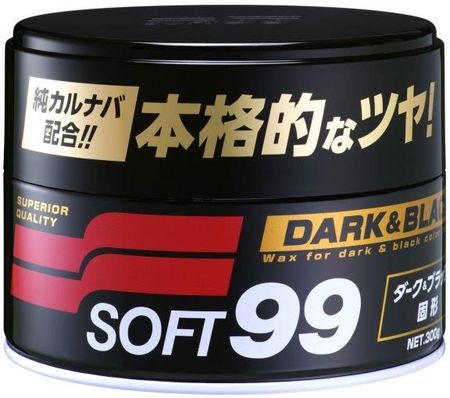 Dark & Black Soft99 Wax, twardy wosk samochodowy, 300 g - Soft99
