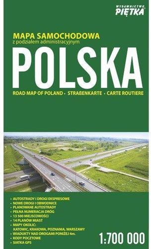 mapa poznania i okolic samochodowa Mapa Składana Polski 2016   Samochodowa 1:700 000   Ceny i opinie 