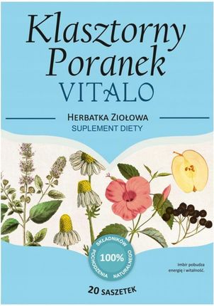 Herbarium św. Franciszka Klasztorny Poranek Vitalo Herbatka ziołowa polecana w stanach przemęczenia 100 g