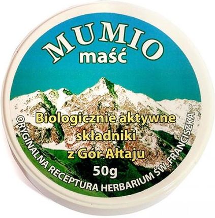 Herbarium św. Franciszka Mumio maść biologicznie aktywne składniki z gór Ałtaju 50g