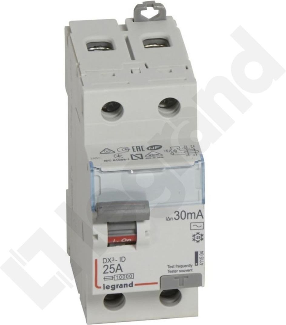 Bezpiecznik Legrand Wyłącznik Różnicowo Prądowy P 302 2P 25A 30Ma Typ ...
