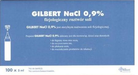 NaCl Gilbert 0,9% 1amp.x5ml