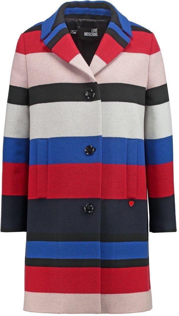 Love Moschino Płaszcz wełniany Płaszcz klasyczny red Ceny love moschino plaszcz welniany plaszcz klasyczny red w