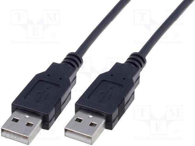 Lenen Meyella Eenheid Assmann Kabel USB 2.0 USB A wtyk, z obu stron niklowany 1,8m czarny  (AK300100018S) - Opinie i ceny na Ceneo.pl