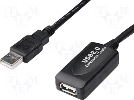 Goobay Repeater USB USB 2.0 USB A gniazdo, USB A wtyk 10m 480Mbps (95119)