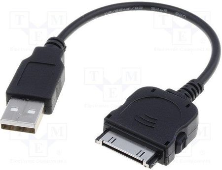 Goobay Kabel USB 2.0 USB A wtyk, Apple Dock wtyk 0,1m czarny (42929)