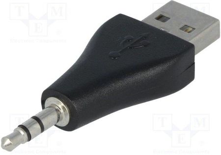 Goobay Adapter USB 2.0 USB A wtyk, Jack 3,5mm 3pin wtyk złocony (93981)
