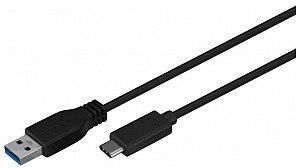 Goobay Kabel USB 3.0,USB 3.1 USB A wtyk, USB C wtyk 1m czarny (67890)