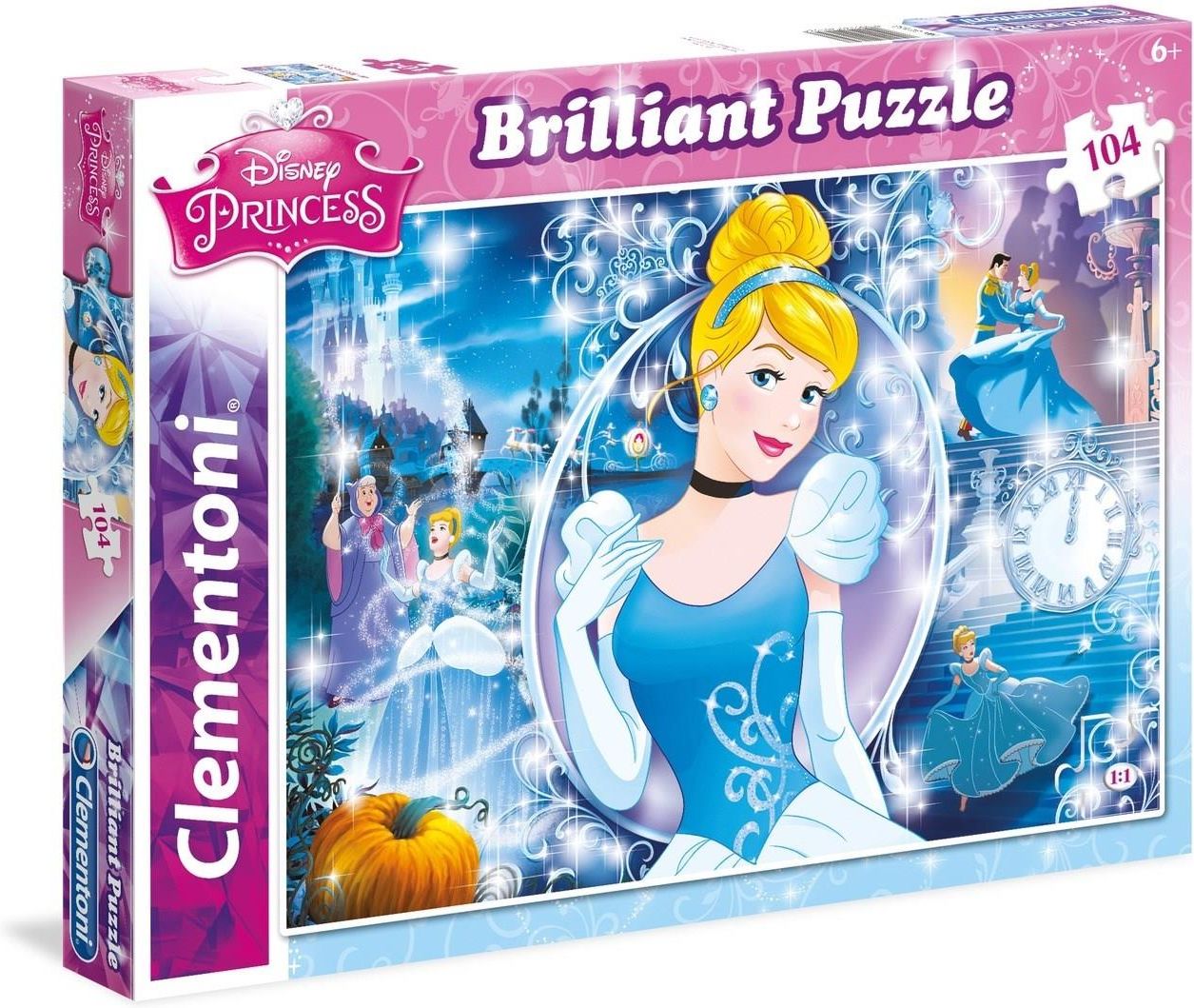 Clementoni Disney Princess Kopciuszek 104el. Brilliant (20132) - Ceny i ...