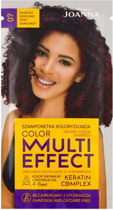 Joanna Multi Effect Color Szamponetka koloryzująca 07 Głęboki burgund