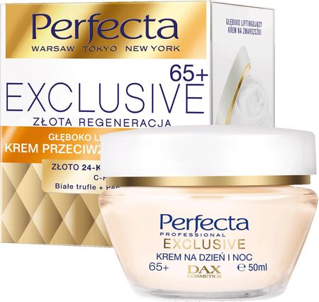 Perfecta Exclusive Złota Regeneracja Głęboko Liftingujący krem do twarzy 65+ na dzień i noc 50ml
