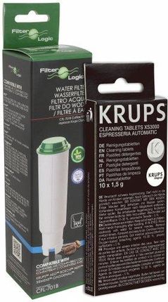 Krups Filtr Filter Logic CFL-701 + Tabletki czyszczące KRUPS XS3000 10 tabletek