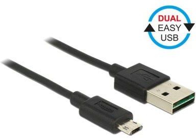 Delock Kabel MicroUSB AM-BM DUAL EASY-USB 2m (83850)