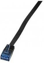 LogiLink Patch Cable płaski CAT5e U-UTP 0,25m czarny (CP132B)