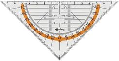 Zdjęcie Rotring Centro Ekierka Geom 22Cm 45 Uchwyt Duża - Józefów