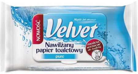 Velvet Nawilżany papier toaletowy PURE 42 szt.