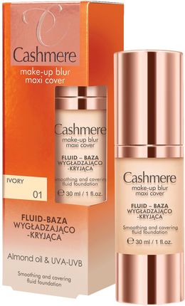 Cashmere Make-up blur maxi cover Fluid baza wygładzająco-kryjąca 01 ivory 30ml