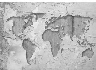 Fototapeta Flizelinowa Mapa Na Tynku 312 Cm
