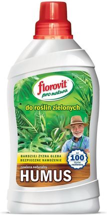 Plorovit Pro Natura Nawóz Płynny Organiczno-Mineralny Do Roślin Zielonych Butelka 1 Kg, Florovit Pro Natura