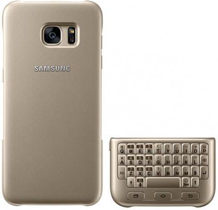 Samsung Keyboard Cover do Galaxy S7 Złoty (EJ-CG930UFEGGB)