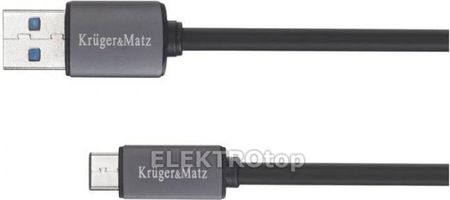 Kruger&Matz Kabel Usb Wtyk 3.0V Wtyk Typu C 5G 0.5M (Km0347)