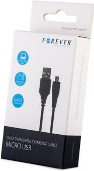 Telforceone Kabel Microusb Forever 3M Czarny Box (T_0014273)