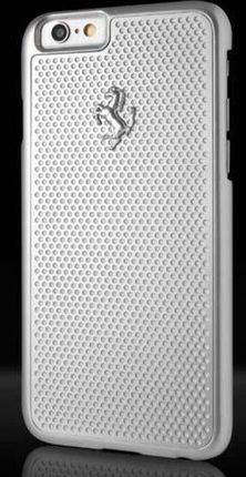Ferrari Hardcase Perforated Aluminium Apple Iphone 6 / 6S Srebrny (FEPEHCP6SI)