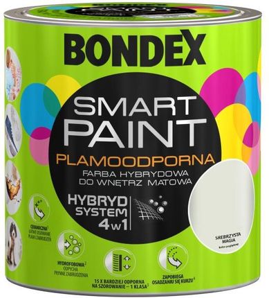 Bondex Smart Paint Plamoodporna Hybrydowa Srebrzysta Magia 2,5L