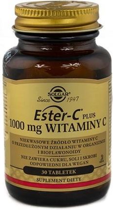 Solgar Ester C Plus 1000 mg Witaminy C 30 tabl.
