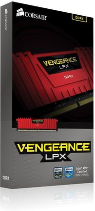 Pamięć RAM Corsair Vengeance LPX XMP 2.0 Red 8GB DDR4